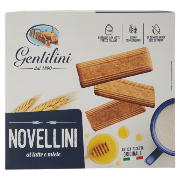 Gentilini Novellini al latte e miele 4 x 250 g