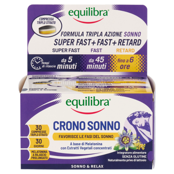 equilibra Crono Sonno Compresse Triplo Strato 30 x 0,5 g
