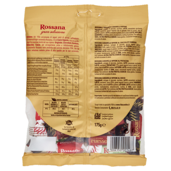Rossana gran selezione Caramelle Ripiene 175 g