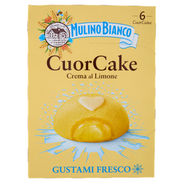 Mulino Bianco CuorCake Merenda con Limoni Italiani 6 pezzi 210g
