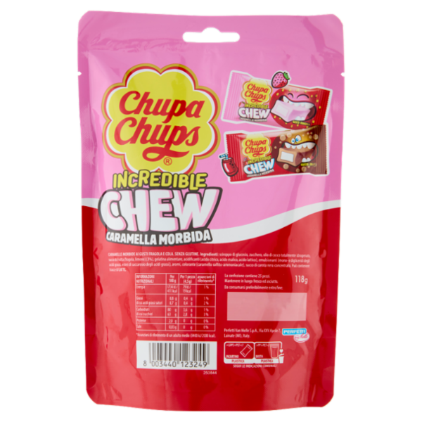 Chupa Chups Incredible Chew Caramella Morbida 118 g