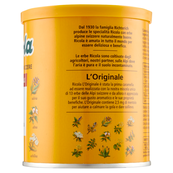 Ricola Cristallo di zucchero alle erbe svizzere 250 g