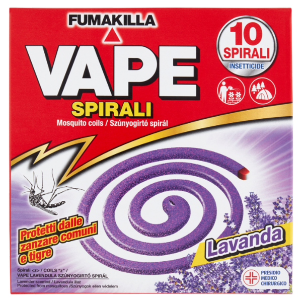 VAPE Spirali Lavanda 10 pz