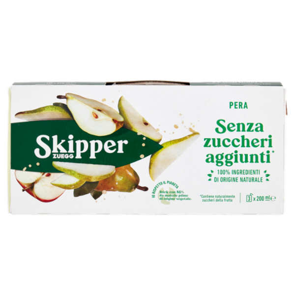 Zuegg Skipper Pera Senza zuccheri aggiunti* 3 x 200 ml