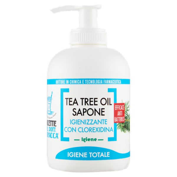 Ricette del Dott. Pignacca Igiene Tea Tree Oil Sapone Igienizzante con Clorexidina 250 ml