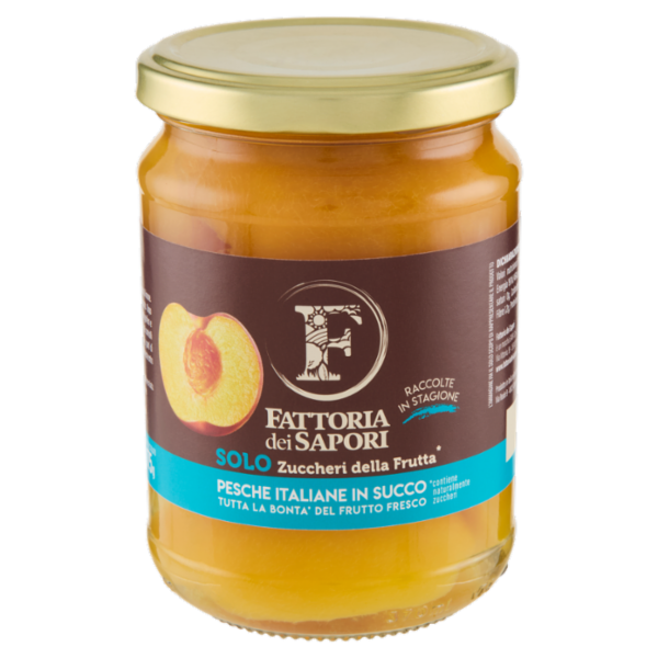 Fattoria dei Sapori Pesche Italiane in Succo 350 g