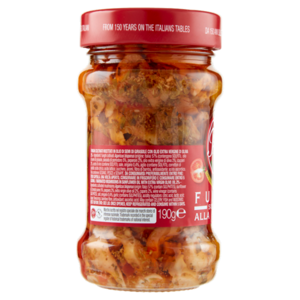 Polli Funghi Sottolio alla Pizzaiola con Olio Extra Vergine di Oliva 190 g
