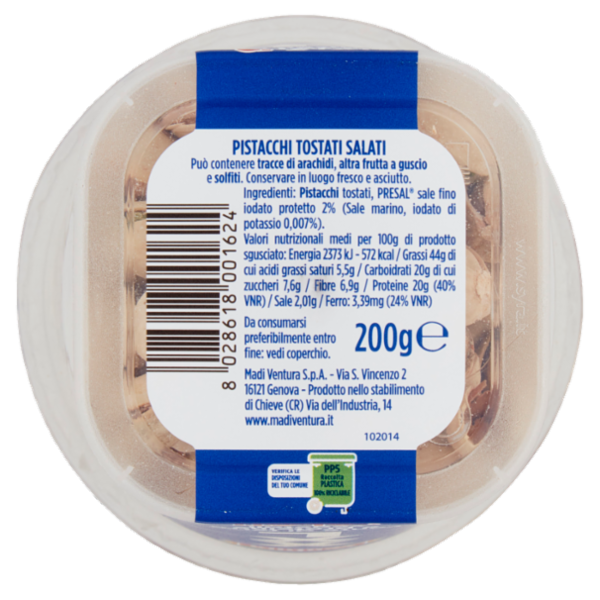 Ventura XXL Pistacchi Tostati Salati 200 g