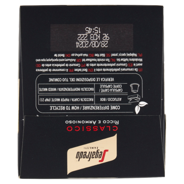 Segafredo Zanetti Espresso Classico Capsule Compatibili Nespresso* 30 x 5,1 g
