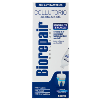 Biorepair Collutorio Ad Alta Densità Con Antibatterico Sensibilità e Placca 500 Ml