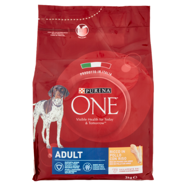 PURINA ONE Adult Ricco in Pollo con Riso 3 kg