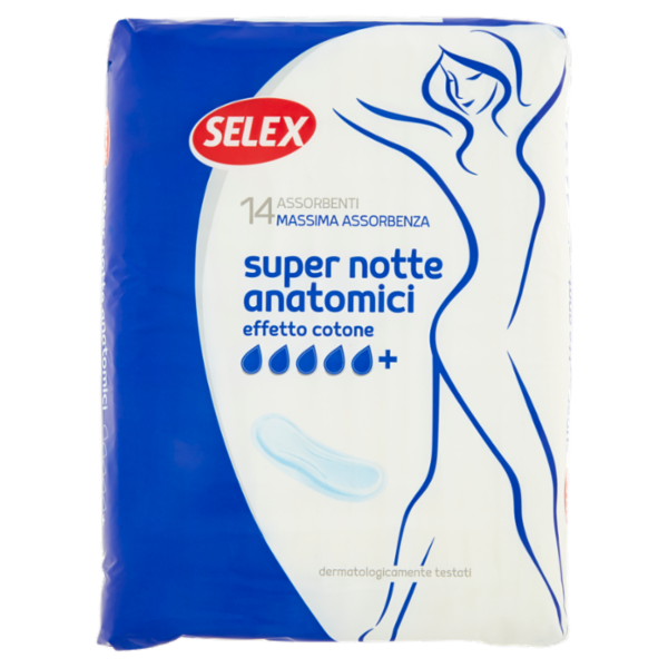 Selex Assorbenti Super Notte Anatomici 14 pezzi