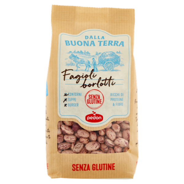 Dalla Buona Terra pedon Senza Glutine Fagioli Borlotti 350 g