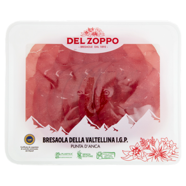 Del Zoppo Bresaola della Valtellina I.G.P. Punta d'Anca 90 g
