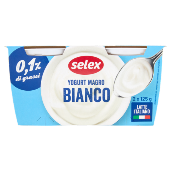 Selex Yogurt Magro Bianco 2x125 g