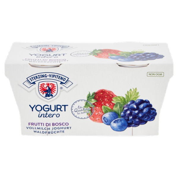 Sterzing Vipiteno Yogurt intero Frutti di Bosco 2 x 125 g