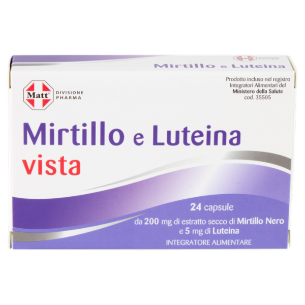 Matt Divisione Pharma Mirtillo e Luteina vista 24 capsule 9,1 g