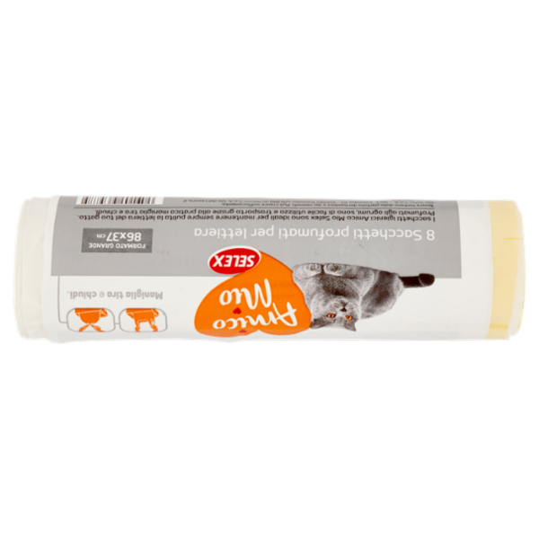 Selex Amico Mio Sacchetti Profumati per Lettiera con Maniglia 86X37 Cm 8 pezzi
