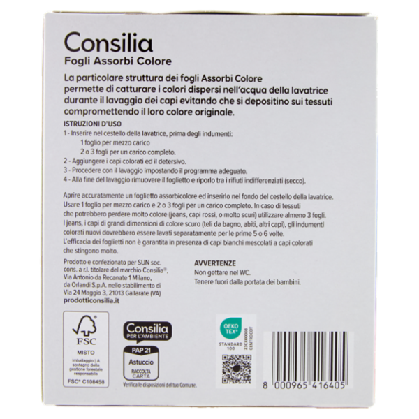 Consilia Assorbi Colore 40 pezzi