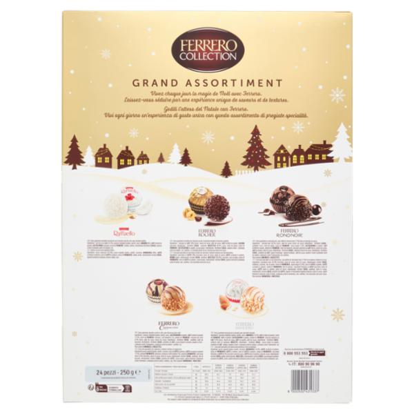 Ferrero Collection Grand Assortiment Calendario dell'Avvento 24 pezzi 250 g