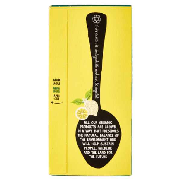 CUPPER Tè Verde con Limone Biologico e Fairtrade, Tè Leggero, 20 Bustine 35 g