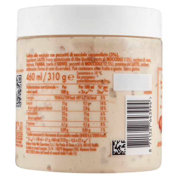 Grom Nocciola con Nocciole Italiane 310 g