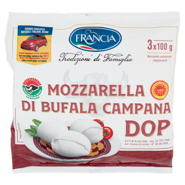 Francia Mozzarella di Bufala Campana DOP 3 x 100 g