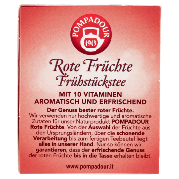 Pompadour Infuso Frutti Rossi a Colazione bustine 20 x 2,5 g
