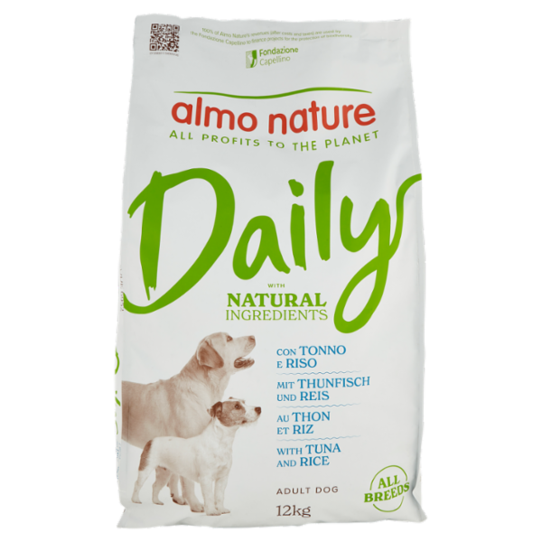 almo nature Daily Adult Dog con Tonno e Riso 12 kg