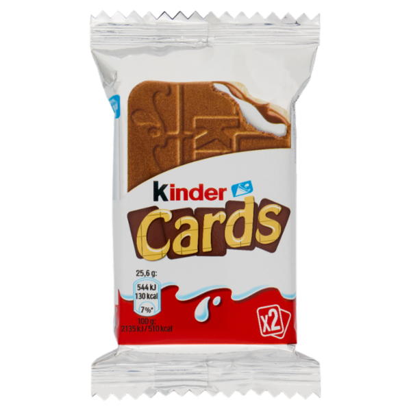 Kinder Cards 2 pezzi 25,6 g