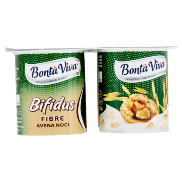 Bontà Viva Bifidus Fibre Avena Noci 4 x 125 g