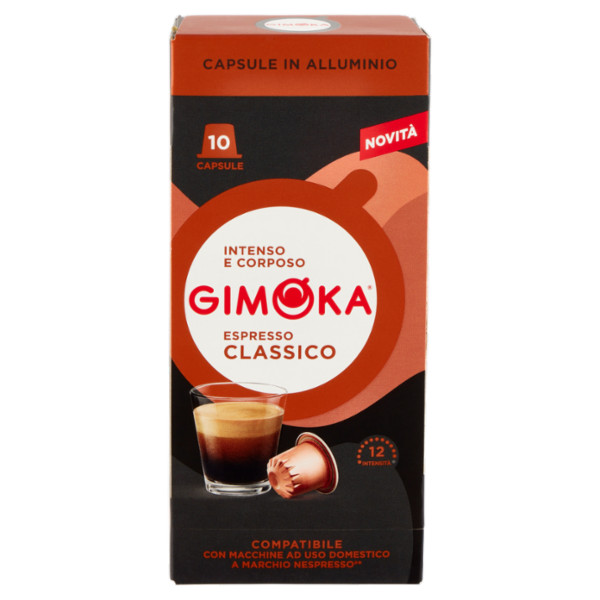 Gimoka Espresso Classico Compatibile Nespresso* 10 Capsule 55 g