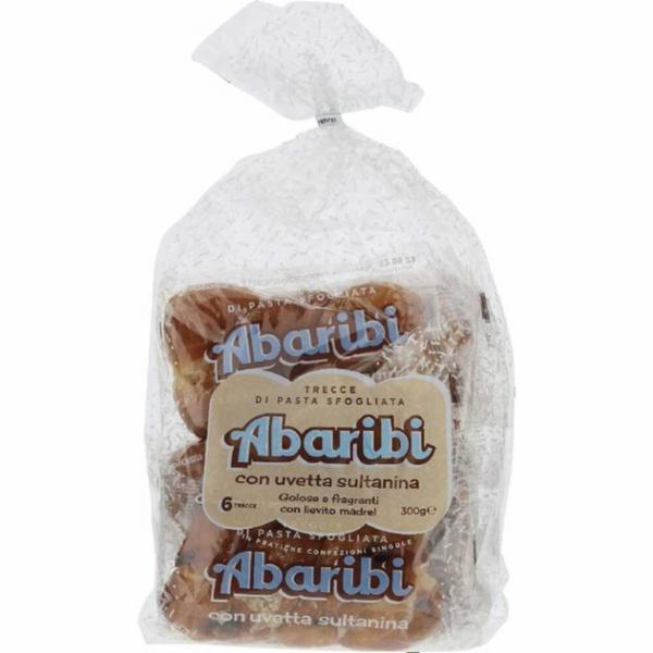Abaribi Treccia Classica con Uvetta 6 Pezzi 300g