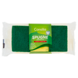Consilia Spugne Abrasive Sagomate Doppio Uso 3 Pezzi