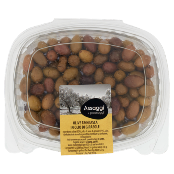 Assaggi e paesaggi Olive Taggiasca in Olio di Girasole 200 g