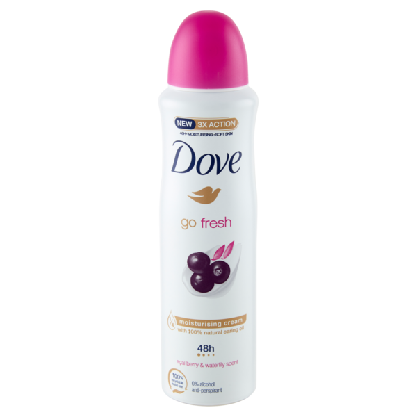 Dove go fresh açaí berry & waterlily scent anti-perspirant 150 ml