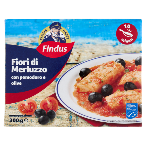 Capitan Findus Fiori Di Merluzzo con pomodoro e olive 300 g