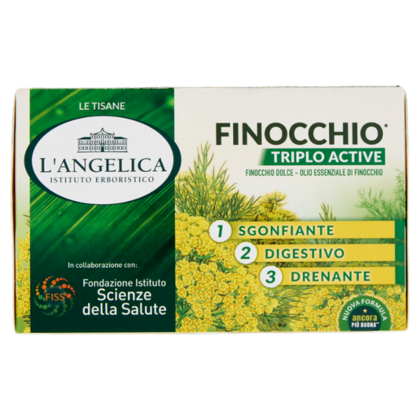 L'Angelica Le Tisane Finocchio Triplo Active 18 Filtri 36 g
