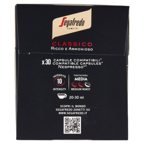 Segafredo Zanetti Espresso Classico Capsule Compatibili Nespresso* 30 x 5,1 g