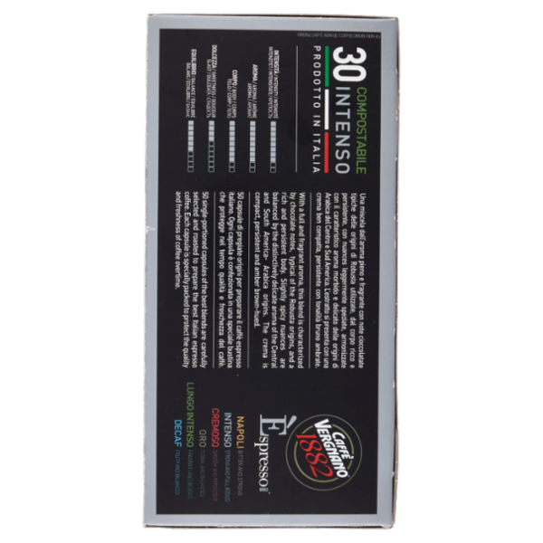 Caffè Vergnano 1882 Èspresso1882 Intenso Compostabile** Capsule Compatibili Nespresso* 30 x 5 g