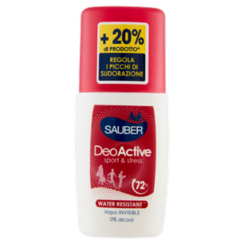 Sauber DeoActive Sport & Stress Vapo 90 Ml