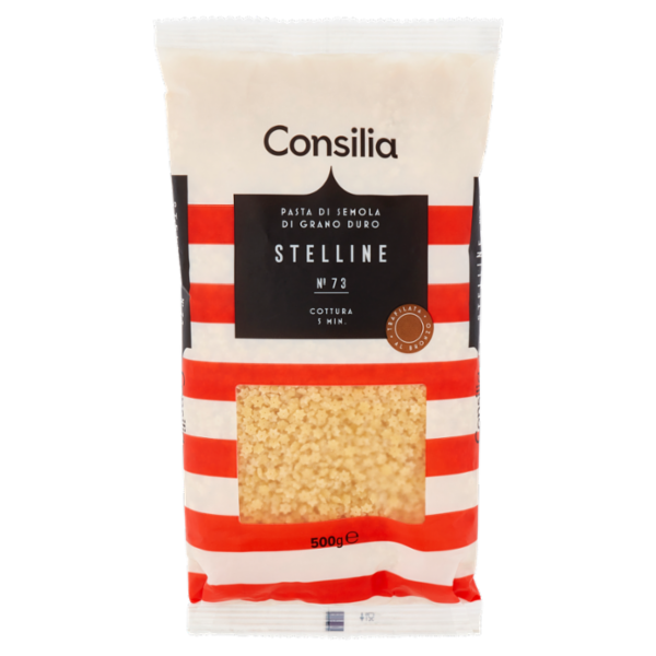 Consilia Pasta di Semola Trafilata al Bronzo Stelline 500 g