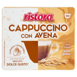 Ristora Cappuccino Con Avena Capsule Compatibili Con Macchine Nescafè Dolce Gusto 10 x 14 g