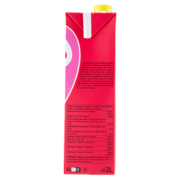 Rauch bravo Arancia Rossa Carota 2 L