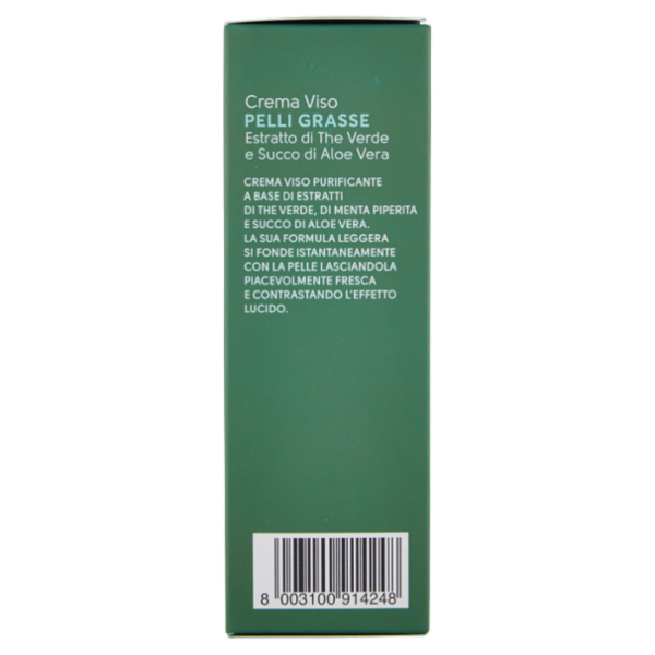 Armonia & Benessere Crema Viso per Pelli Grasse Bio con Estratto The Verde e Succo Aloe Vera 50 ml