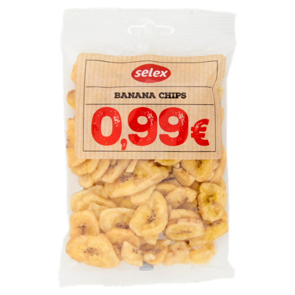 Selex Chips di Banana Fritta e Zuccherata 90 g