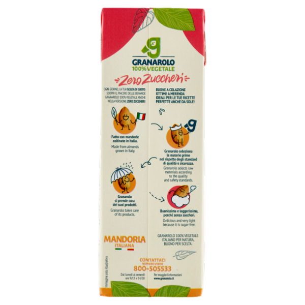 Granarolo 100% Vegetale Mandorla Italiana Zero Zuccheri 1000 ml