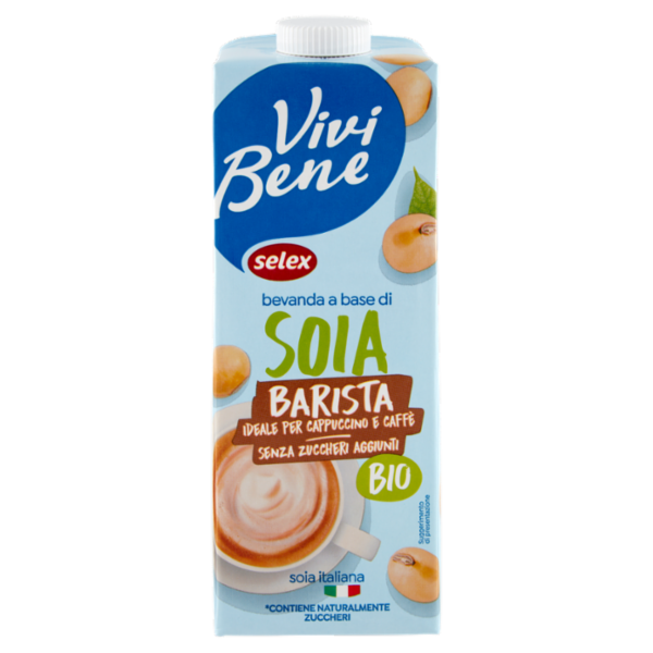Selex Vivi Bene Bevanda a Base di Soia Barista Biologica 1 L
