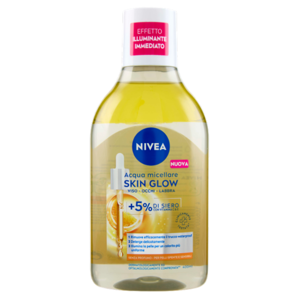 Nivea Acqua micellare Skin Glow per Pelli Spente e Sensibili 400 ml