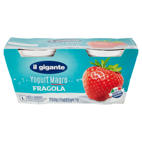 IL GIGANTE Yogurt Magro Fragola 2 x 125 g